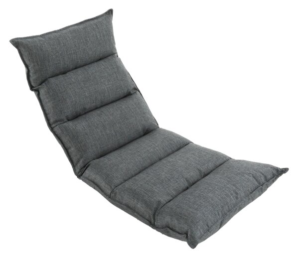 KONDELA Relaxačné kreslo, látka sivá, LOTA NEW