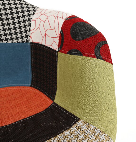 Kondela Kreslo, patchwork/buk, TOBO 4 NEW
