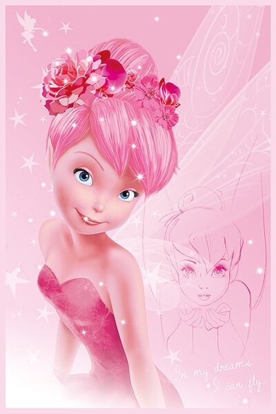 Plagát, Obraz - Disney víly - Tink Pink, (61 x 91.5 cm)