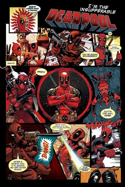 Plagát, Obraz - Deadpool - Panels