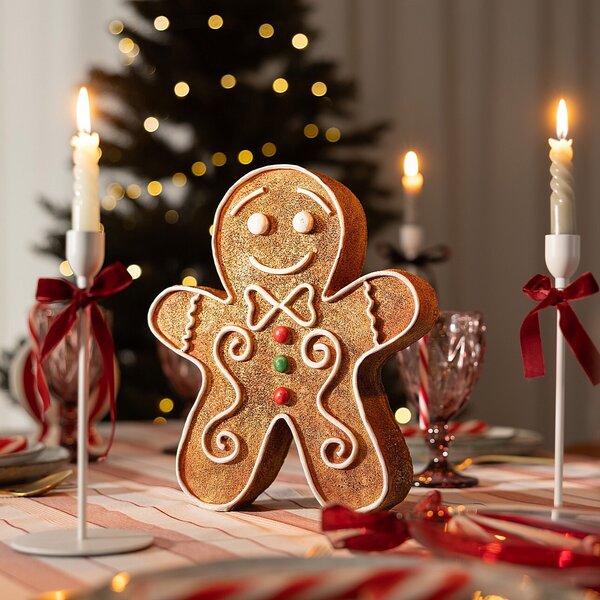 Dekoratívna figúrka Gingerbread Man I 25x7x30 cm