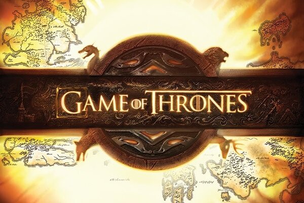 Plagát, Obraz - Game of Thrones - Logo, (91.5 x 61 cm)