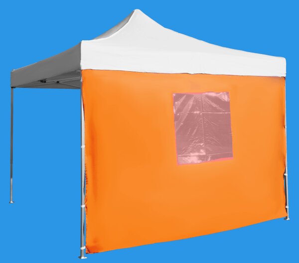Bočná plachta 3m s oknom, Oranžová