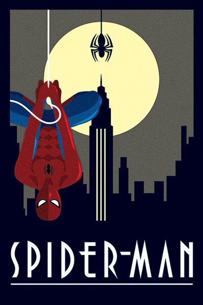 Plagát, Obraz - Marvel Deco - Spider-Man Hanging