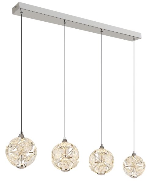 Globo 16047-4HC - Závesný LED luster na lanku VIRINA LED/32W/230V