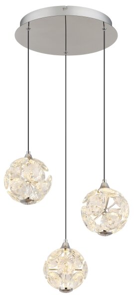 Globo 16047-3HC - LED závesné svietidlo na lanku VIRINA LED/24W/230V