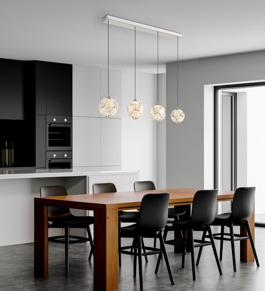 Globo 16047-4HC - Závesný LED luster na lanku VIRINA LED/32W/230V
