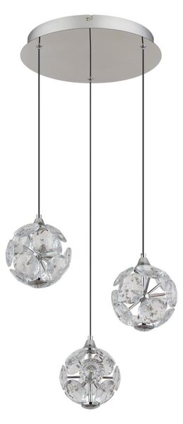 Globo 16047-3HC - LED závesné svietidlo na lanku VIRINA LED/24W/230V