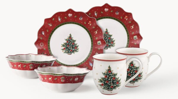 Súprava tanierov z porcelánu Toy's Delight, 2 osoby (6 dielov)