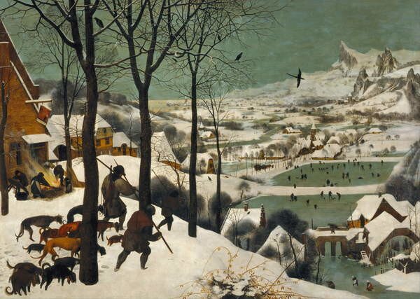 Pieter the Elder Bruegel - Umelecká tlač Hunters in the Snow (Winter), 1565, (40 x 30 cm)