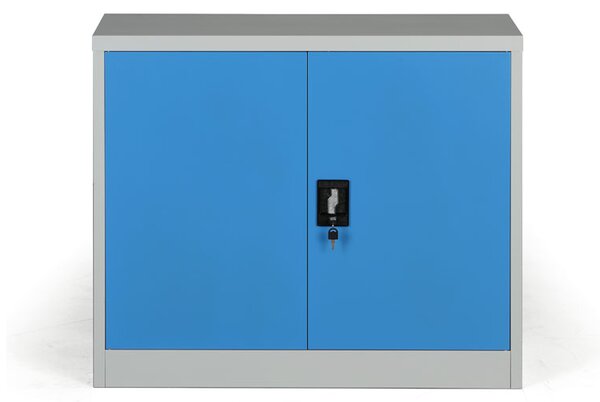 Kovová spisová skriňa, demontovaná, 1 polica, 950 x 800 x 400 mm, modrá
