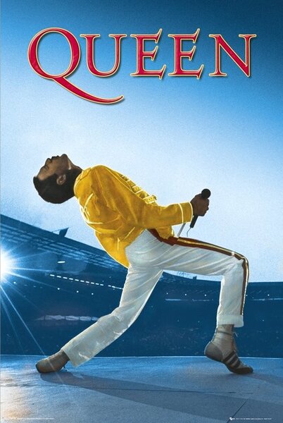 Plagát, Obraz - Queen - Live At Wembley, (61 x 91.5 cm)