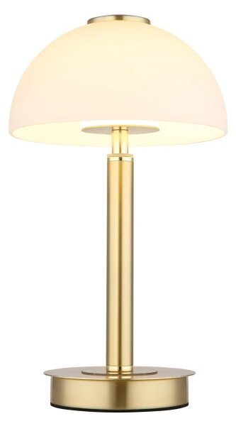 Globo 21953M - LED stmievateľná dotyková stolová lampa ULDIN LED/7W/230V 3000K mosadz