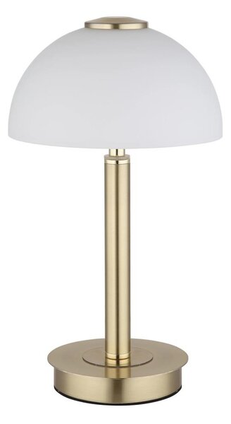 Globo 21953M - LED stmievateľná dotyková stolová lampa ULDIN LED/7W/230V 3000K mosadz