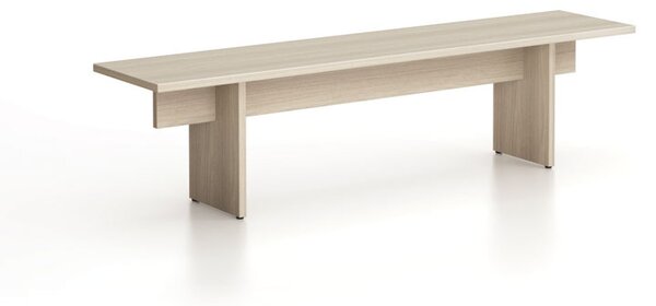 Lavica SOLID, 1800 x 400 x 443 mm, dub prírodný