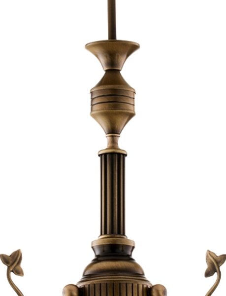 Brilagi - Stropný luster na tyči TAURUS 3xE27/15W/230V priemer 70 cm bronz