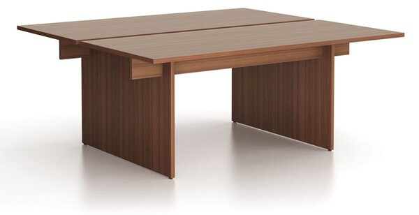 Stôl double SOLID, 180x165 cm, orech