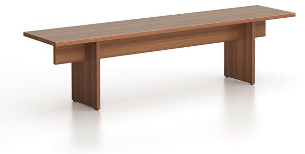 Lavica SOLID, 1800 x 400 x 443 mm, orech