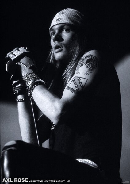 Plagát, Obraz - Guns N Roses (Axl Rose) - Middletown, New York, August 1988