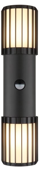 Globo 32160-2S - Vonkajšie nástenné svietidlo so senzorom MERVIN 2xE27/15W/230V IP54