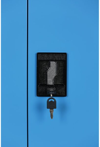 Kovová spisová skriňa, demontovaná, 2 police, 1200 x 1150 x 400 mm, modrá