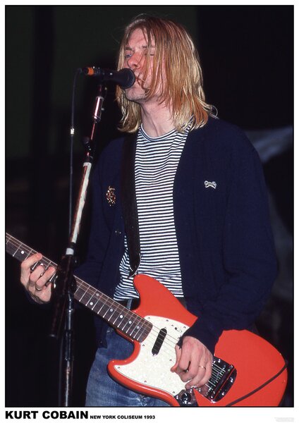 Plagát, Obraz - Kurt Cobain / Nirvana - New York Coliseum 1993, (59.4 x 84 cm)