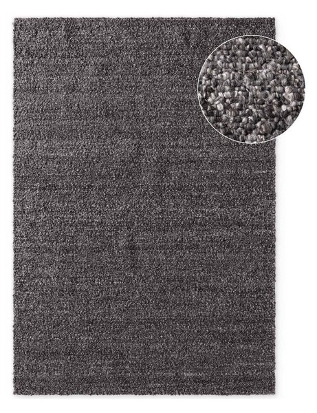 Tmavosivý ručne tkaný koberec z materiálu buklé 160x230 cm Notting Hill Portobello – Ted Baker
