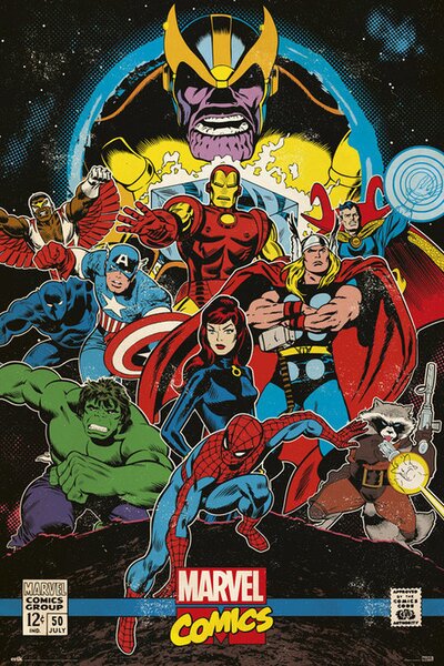 Plagát, Obraz - Marvel Comics - Infinity Retro
