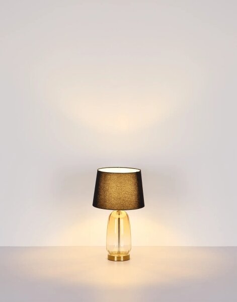 Globo 24142S - Stolná lampa CLASSY 1xE27/40W/230V čierna/hnedá