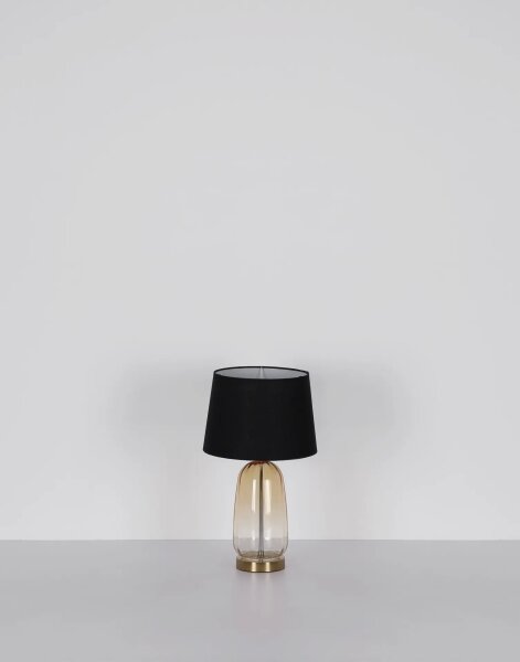 Globo 24142S - Stolná lampa CLASSY 1xE27/40W/230V čierna/hnedá