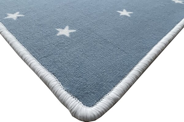 Vopi koberce Kusový detský koberec Hvězdičky modré štvorec - 60x60 cm
