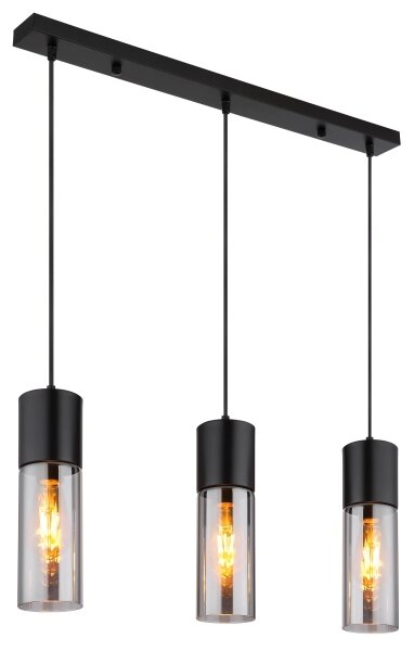 Globo 21000-3HBN - Luster na lankách ANNIKA 3xE27/25W/230V čierna