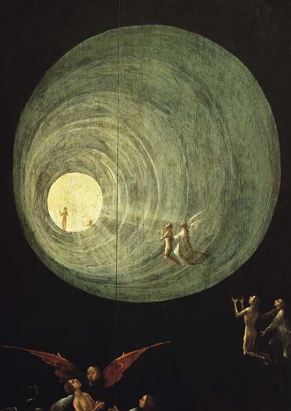 Hieronymus Bosch - Umelecká tlač The Ascent of the Blessed, detail, (30 x 40 cm)