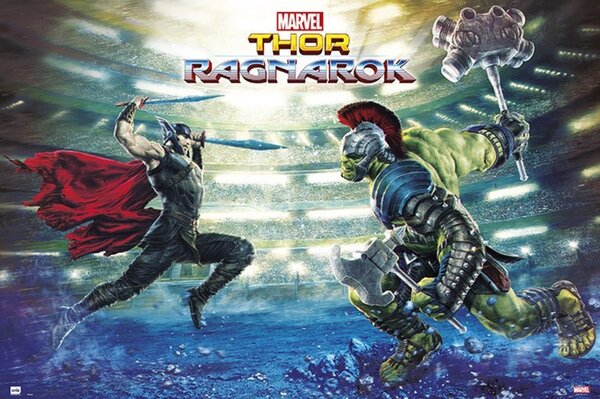 Plagát, Obraz - Thor Ragnarok - Battle