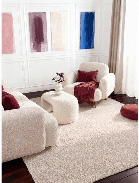 Krémový ručne tkaný koberec z materiálu buklé 200x290 cm Notting Hill Portobello – Ted Baker