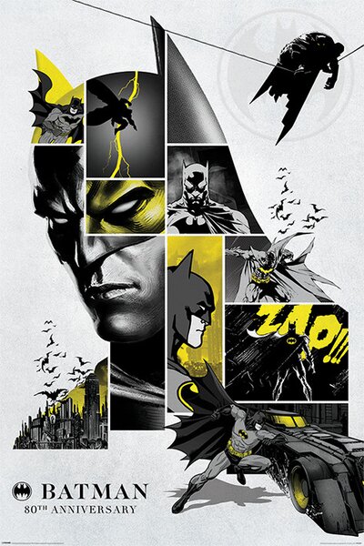 Plagát, Obraz - Batman - 80th Anniversary, (61 x 91.5 cm)