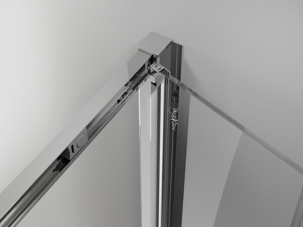 Mexen Exo, skladacia sprchová kabína, dvere 110 cm + bočná stena 110 cm, transparentné sklo, chróm, 816-110-110-01-00