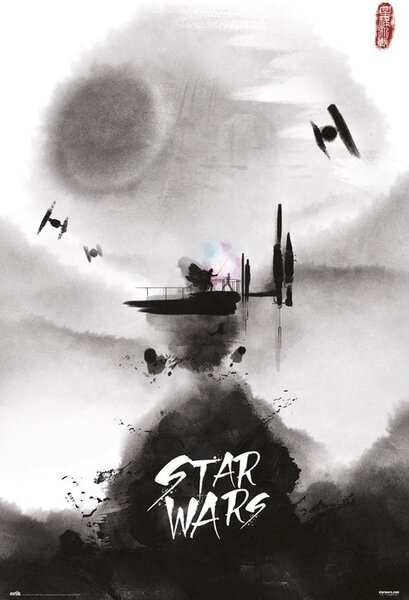 Plagát, Obraz - Star Wars - Ink, (61 x 91.5 cm)