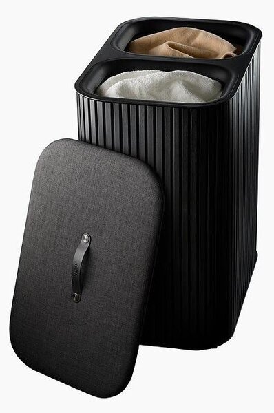 Čierny bambusový kôš na bielizeň 2x45 l Tota Luxe – Joseph Joseph