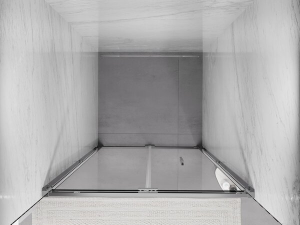 Mexen Exo, skladacie sprchové dvere, 110 cm, transparentné sklo, chróm, 816-110-000-01-00