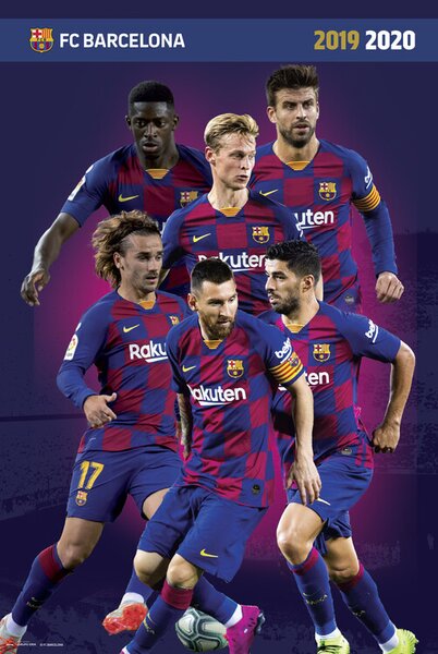 Plagát, Obraz - FC Barcelona 2019/2020, (61 x 91.5 cm)