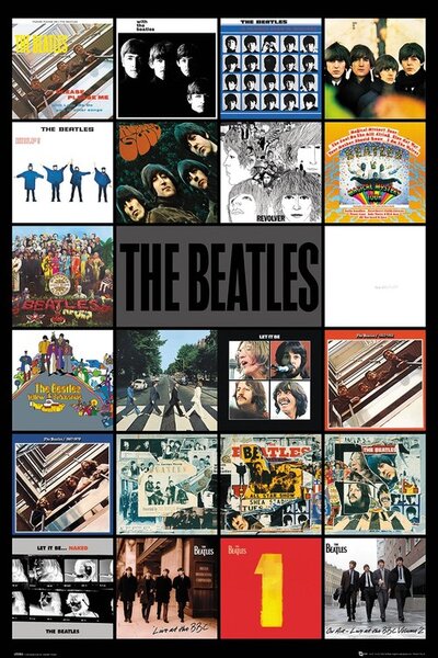 Plagát, Obraz - The Beatles - Albums, (61 x 91.5 cm)