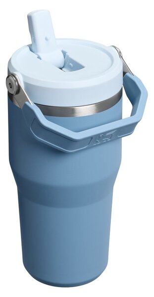 Sivomodrá termoska z nehrdzavejúcej ocele 600 ml IceFlow™ Flip Straw 2.0 Tumbler Indigo – Stanley