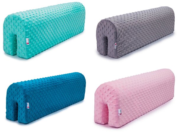 Vulpi Chránič na bariérku detskej postieľky Safety Minky 70 cm Farba: sivá