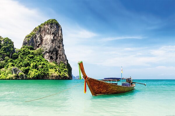 Plagát, Obraz - Thajsko - Thai Boat