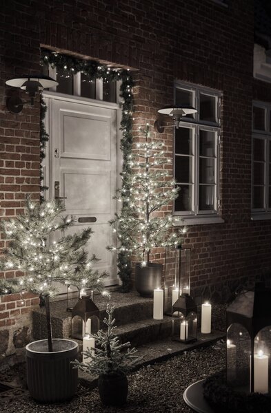 Vosková LED sviečka White 17,5 cm