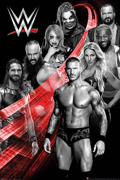Plagát, Obraz - WWE - Superstars Swoosh, (61 x 91.5 cm)