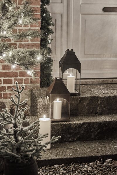 Vosková LED sviečka White 17,5 cm