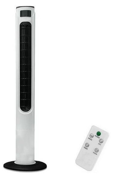 V-Tac Stĺpový ventilátor s ukazovateľom teploty s diaľkovým ovládaním 55W/230V VT0077 + záruka 3 roky zadarmo