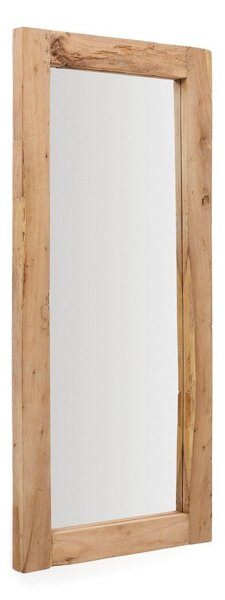 Nástenné zrkadlo s dreveným rámom 80x180 cm Maden – Kave Home